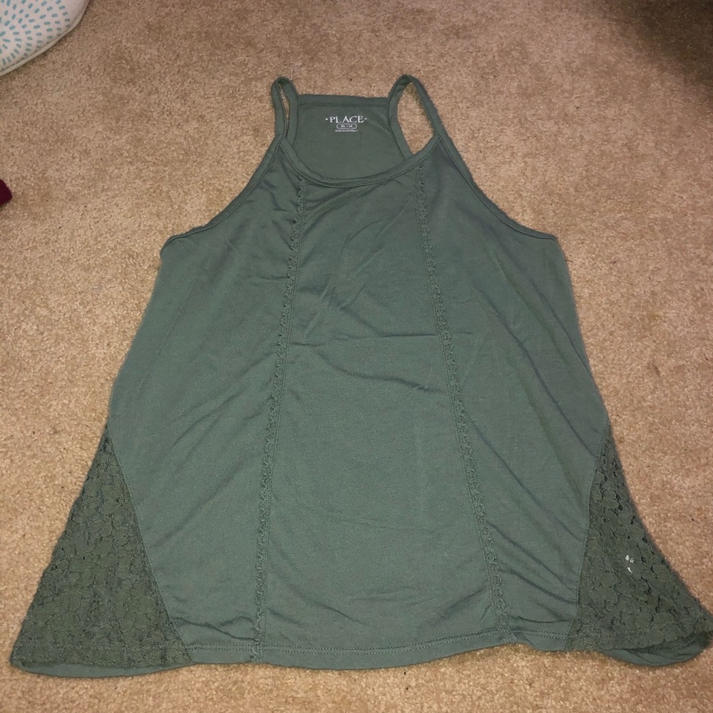 Childrens place green tank top